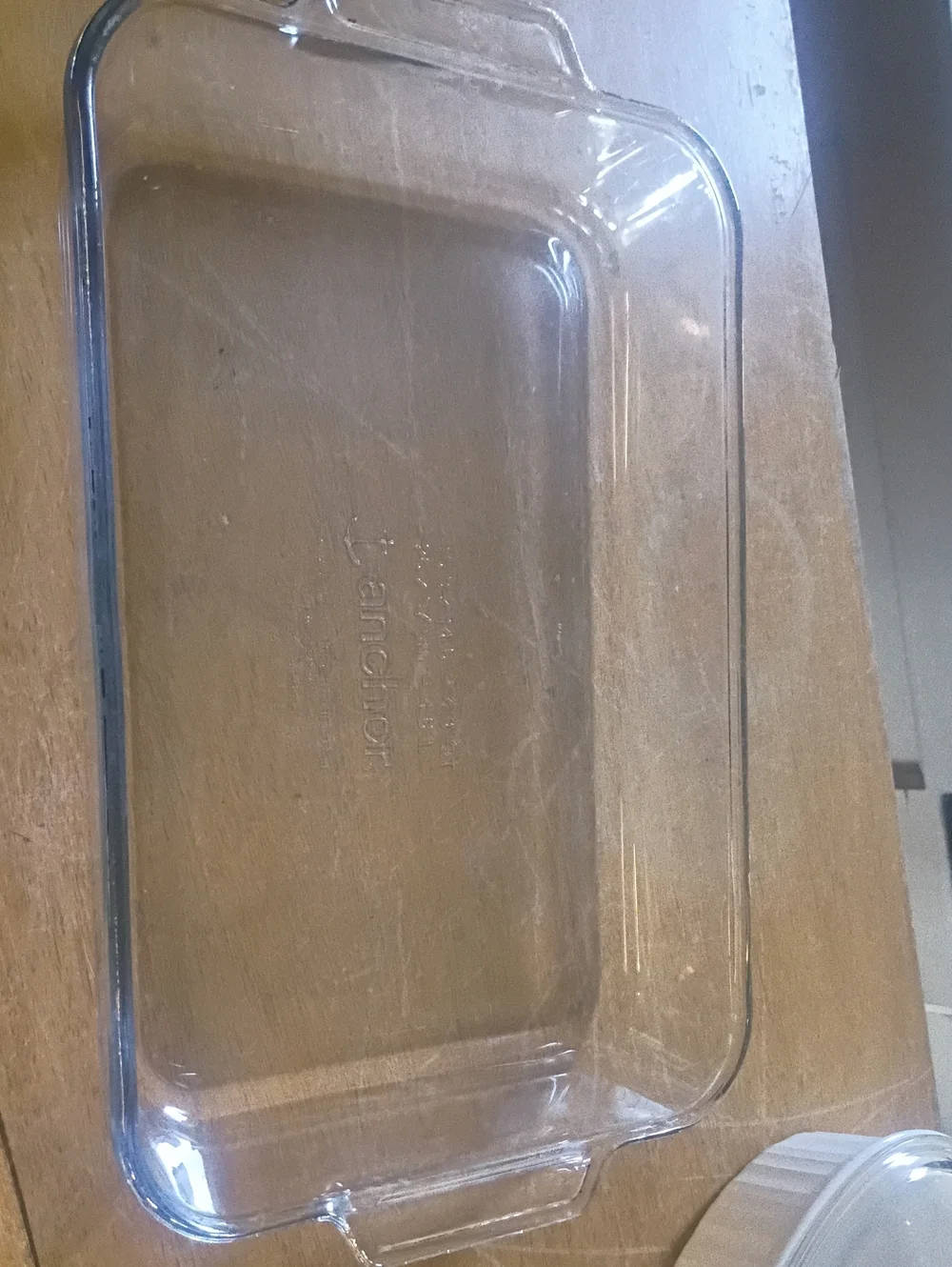 Anchor Hocking Transparent Glass Rectangular Baker with Handles